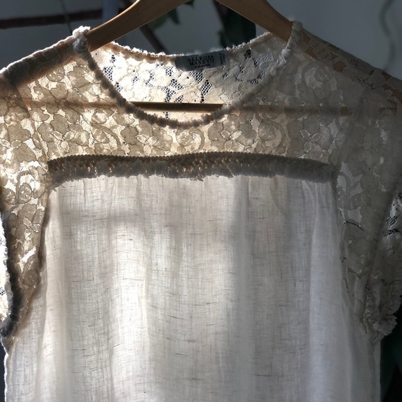 Allegra Masetti Firenze beige linen dress size S made in Italy - Picture 6 of 8